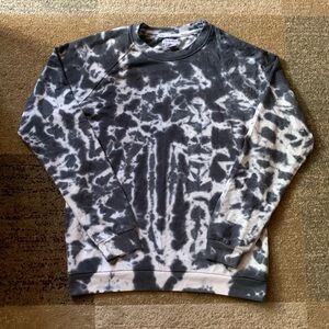 Surf & Swim Co. “Terry” Black, Gray, & White Tie Dye Sweatshirt EUC Men’s Large